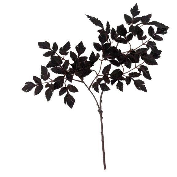 JIhuahe Artificial Cimicifuga Plant Leaf Stem Faux Cimicifuga Ramosa Leaf Branch, Home Vase Wedding Garden Table Mantel Decor, Festive Foliage for Christmas Display