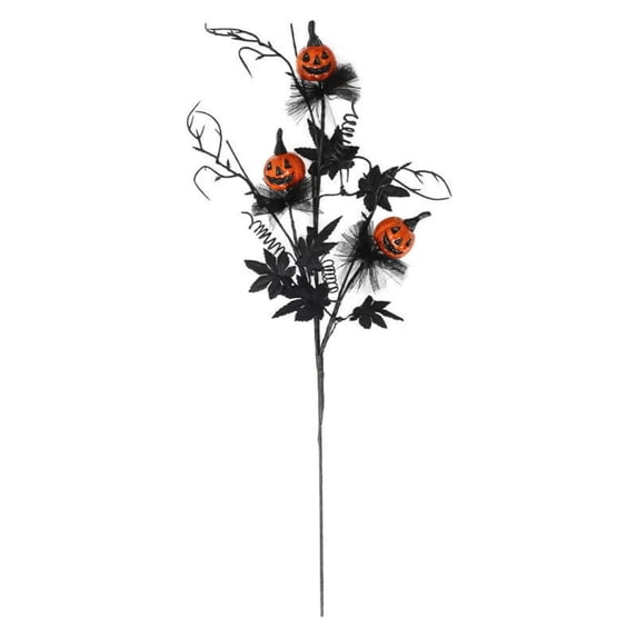 JIhuahe Black Scary Cut Flower Bouquet for Halloween Decorations, Party Festive Atmosphere Flowers with Horror Theme, Haunted House Setup Props