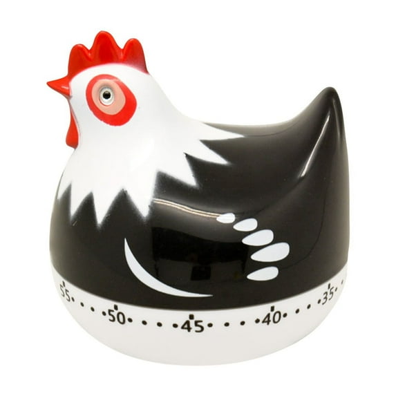 JIhuahe Chicken Shaped Kitchen Timer, Cute Poultry Theme Baking Countdown Timer with Magnetic Back, Cooking Timer for Oven, Baking, and Kids Learning, Decorative Countertop Gadget,B