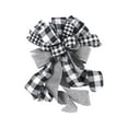 thumbnail image 1 of JIhuahe Christmas Indoor Wall Decoration with Christmas Tree Bow, Black and White Checkered Bow Design for Holiday Home Decor, Festive Wall Accents and Tree Trimming,Black, 1 of 3