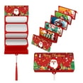 thumbnail image 1 of JIhuahe Christmas Surprise Party Money Box Gift Card Holder Red Envelope with 10 Slots for Cash Holiday Gifts Stocking Stuffers and Event Favors,Red, 1 of 5