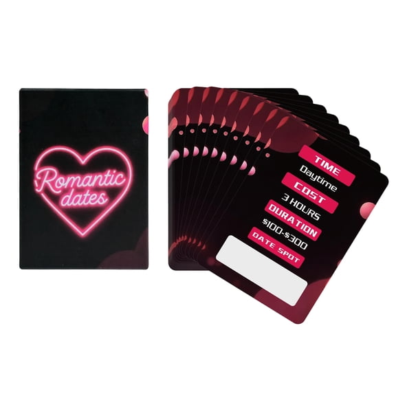 JIhuahe Couple Date Topic Scratch Off Cards- Game Props for Husband Wife Date Night Toys & Games Chess And Card Game Toys,A