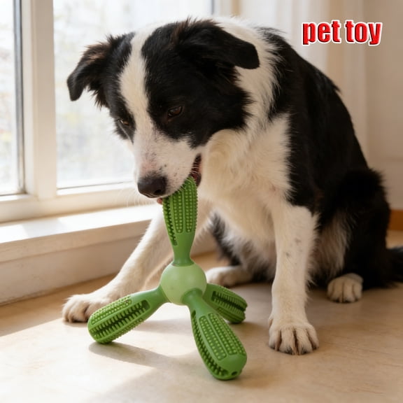 JIhuahe Dog Toys Dog Toothbrush Bites Toys Suitable for Dogs Cats Rabbits and Pigs Tooth Cleaning Durable TPR Material Chewing Training Relieve Anxiety