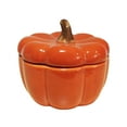 thumbnail image 1 of JIhuahe Halloween Ceramic Pumpkin Bowl Candle Cup, Decorative Centerpiece for Tabletop or Shelf, Holiday Themed Serving Dish or Candle Holder, 1 of 6