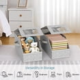 thumbnail image 1 of JIhuahe Hat Storage Box for Caps, Stackable Clear Hat Organizer Box, Dustproof Hat Container with Flip Lid – Perfect Closet Storage for Baseball Caps Visors,Gray, 1 of 4