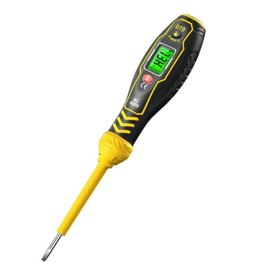 JIhuahe Intelligent Non-Contact Voltage Tester - 2-in-1 Electrician's Tool with High Torque Magnetic Screwdriver, Safe and Efficient for Electrical Testing and Detection,B
