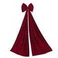 thumbnail image 1 of JIhuahe Large Wine Red Velvet Bow Ornament for Christmas Tree Decor, Festive Door Hanging Pendant for Mall Atmosphere, Holiday Home Decorations for Christmas Displays,red, 1 of 6