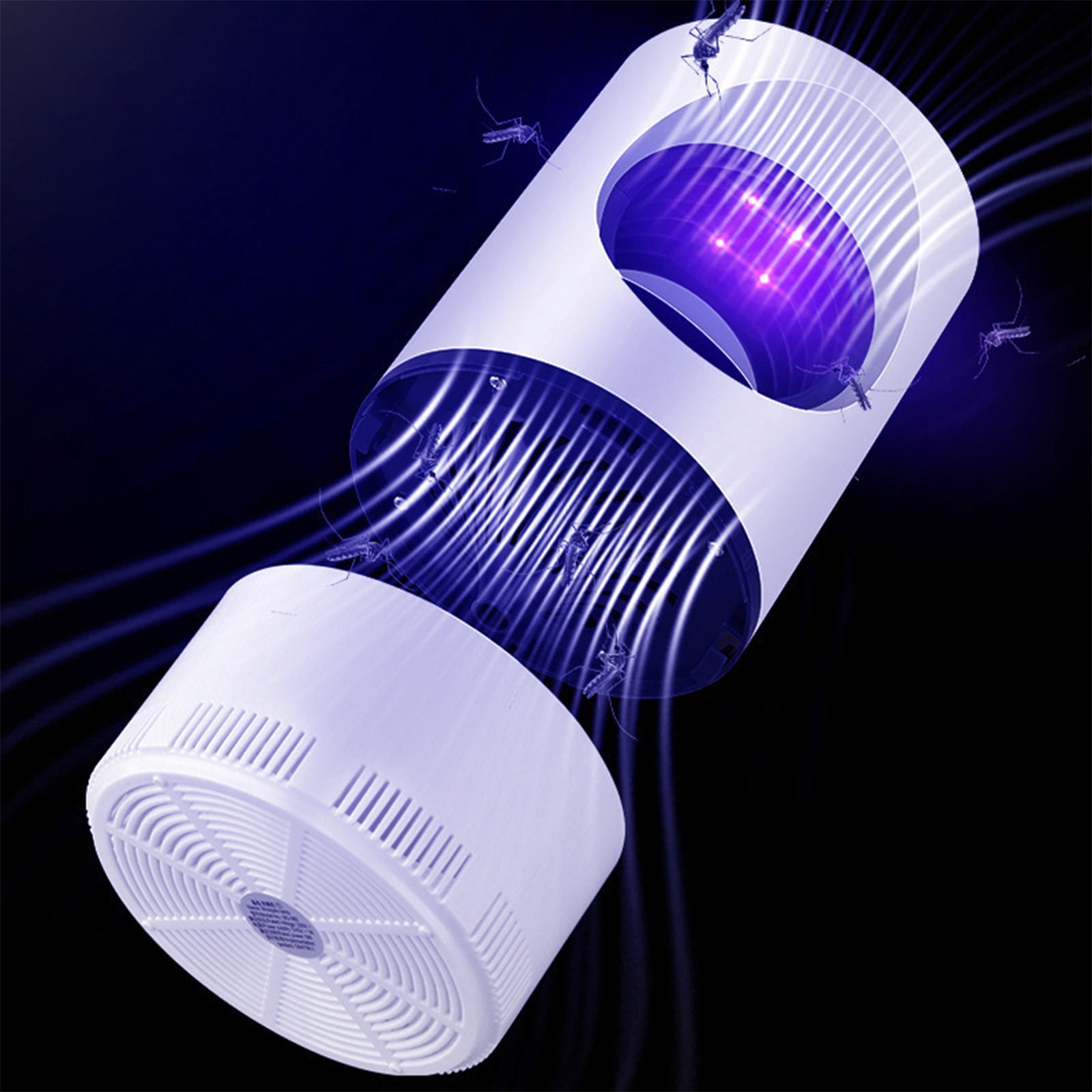 JIhuahe Mosquito Killer Indoor - USB Electric Trap with Suction Fan, No Zapper, Child Safe, Includes Adapter, Quiet Operation for Bedroom and Nursery, Home Essential