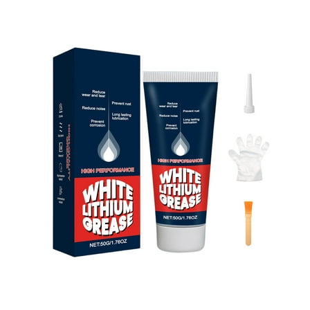 JIhuahe Multi Purpose White Lithium Grease, 14oz Anti Rust Lubricant for Automotive Parts, Garage Doors, Marine Equipment, Bike Chains, Waterproof Formula