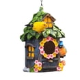thumbnail image 1 of JIhuahe Outdoor Hanging Bird House for Swallows and Sparrows, Distressed Resin Pet Cottage, Garden Patio Decoration with Hummingbird Appeal, Durable Construction,As shown, 1 of 5