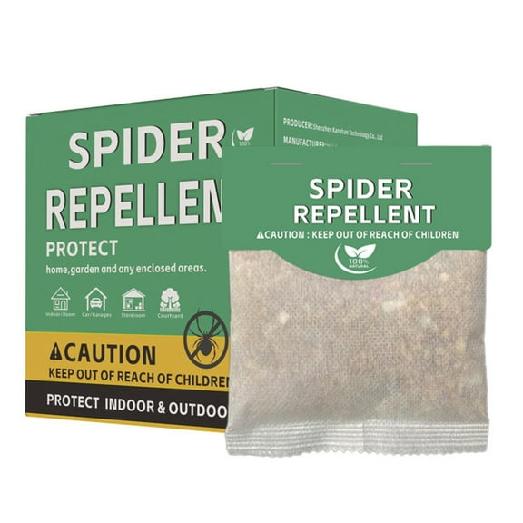 JIhuahe Outdoor Spider Repellent Pack, Plant Oil Scented Bags for Courtyard Spider Avoidance, Effective Agent for Garden Use,green