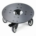 thumbnail image 1 of JIhuahe Plant Stand with Wheels, Thick Aluminum Alloy Rolling Plant Caddy, Holds 12 Inch Planters and up to 500lbs, Locking Casters for Indoor Outdoor Use,Black, 1 of 5
