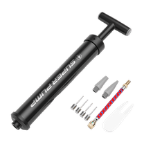 JIhuahe Portable Manual Air Pump Inflator - Mini Hand Pump for Basketballs, Footballs, and Sports Equipment, with Flexible Tube for Easy Inflation,A