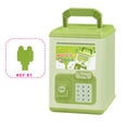 thumbnail image 1 of JIhuahe Safe Deposit Money Box for Kids, Children's Large Storage Bank with Lights, Music, and Key, Large Storage Savings Piggy Bank for Educational Play,Green, 1 of 6