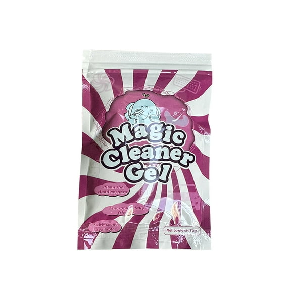 JIhuahe Universal Cleaning Gel for Keyboards, Car Vents, and Offices, 5 Pack Reusable Slime, Removes Dust and Debris, Safe for Electronics, Portable and Fun, Magical Cleaning Tool,PINK