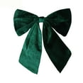 thumbnail image 1 of JIhuahe Velvet Three-Dimensional Bow Christmas Decoration, Large Christmas Tree Ornament for Window Display, Emerald Green Velvet Bow for Holiday Home Decor,Dark Green, 1 of 5