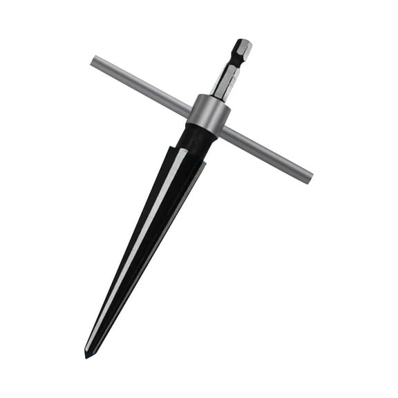 JIhuahe Wood Chamfering Tool,5-16mm Hex Handle Conical Reamer for Wood Plank Edge Beveling, Hole Widening & Deburring, Carpentry Hand Tool,Black