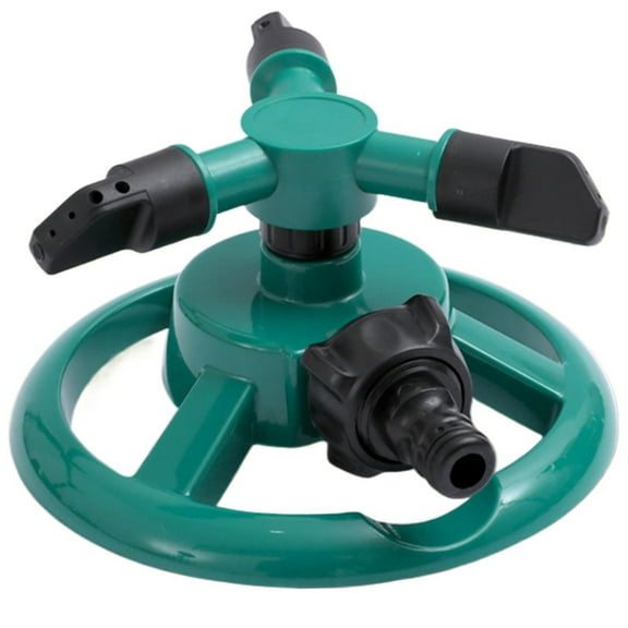 JIhuhea 360 Degree Rotating Lawn Sprinkler on Base, Wide Area Coverage Even Watering for Yard Garden Grass, Adjustable Spray Patterns Outdoor Use