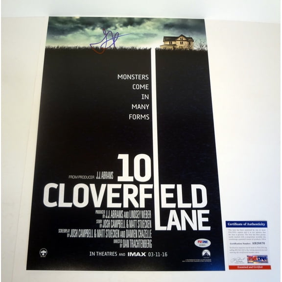 JJ Abrams 10 Cloverfield Lane Signed Autograph Movie Poster PSA/DNA COA