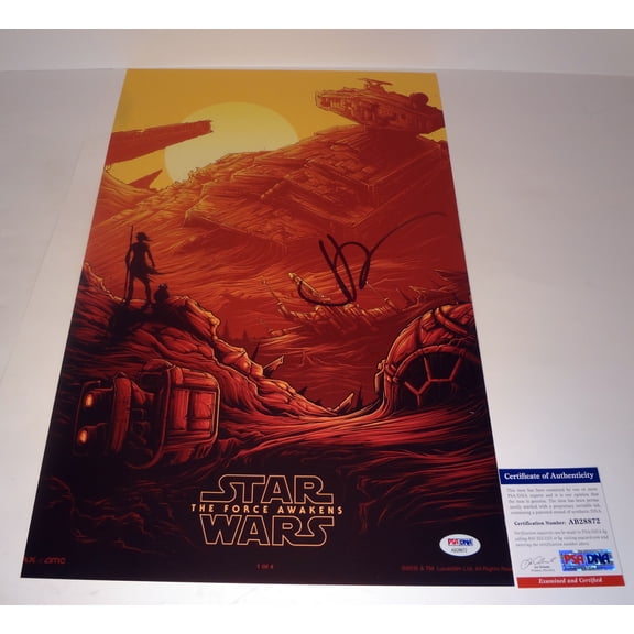JJ Abrams Signed Autograph Movie Poster PSA/DNA COA