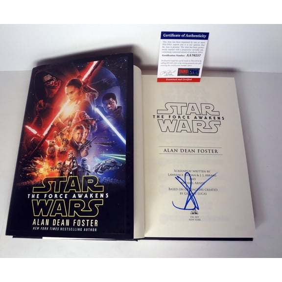 JJ Abrams Signed Star Wars The Force Awakens Movie Script Book PSA/DNA COA