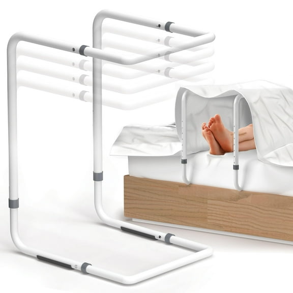 JJ CARE Blanket Lifters for Feet - Steel and Aluminum Blanket Lifter for Foot of Bed - Adjustable Blanket Lifter 20 to 28 inches for Elderly, Foot Cramping, Surgery Recovery, and Arthritis