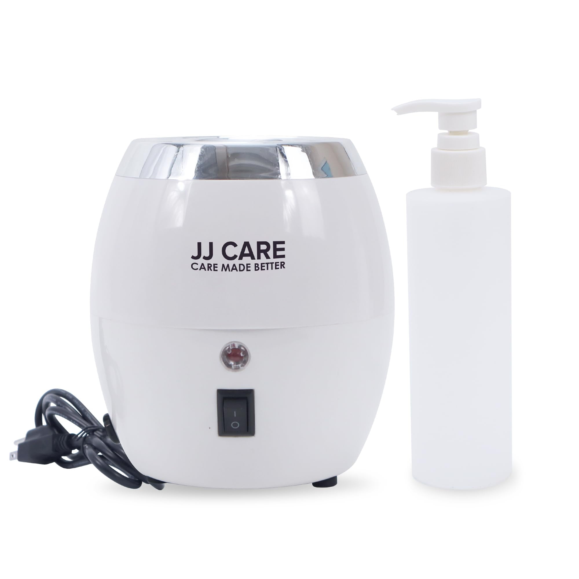 JJ CARE Lotion Warmer w/ 300ml Oil Warmer Pump Bottle, Massage Oil