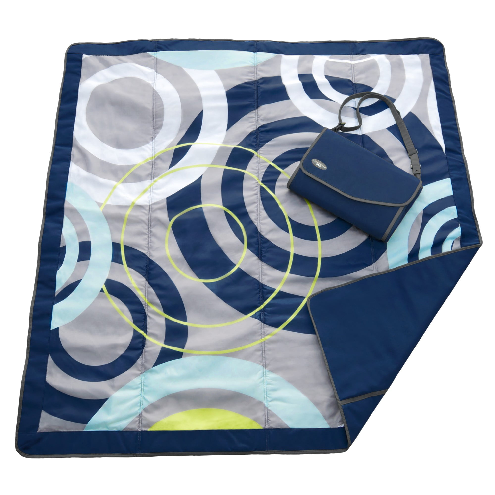 JJ COLE Outdoor Blanket 7 X 5 Blue Orbit
