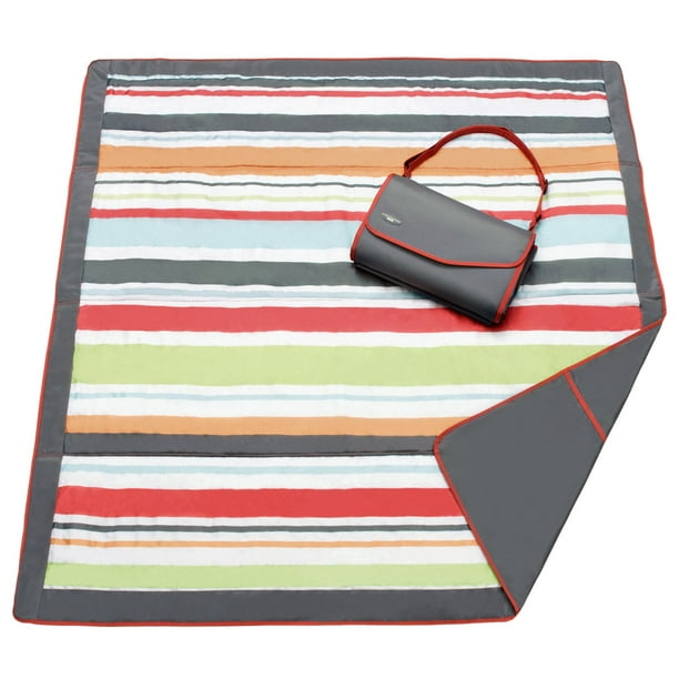 JJ COLE Outdoor Mat 5 X 7 Gray Red