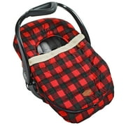 JJ Cole Baby Car Seat Cover, Baby Carrier Cover, Machine Washable, Buffalo Check Pattern