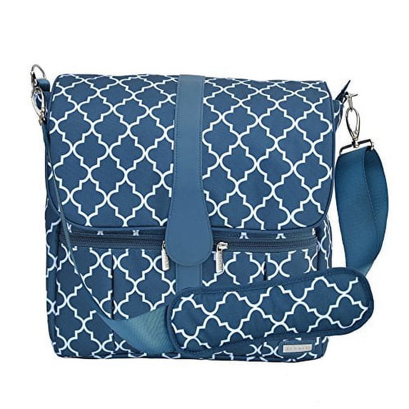 JJ Cole Backpack Diaper Bag with Changing Pad, Navy Arbor