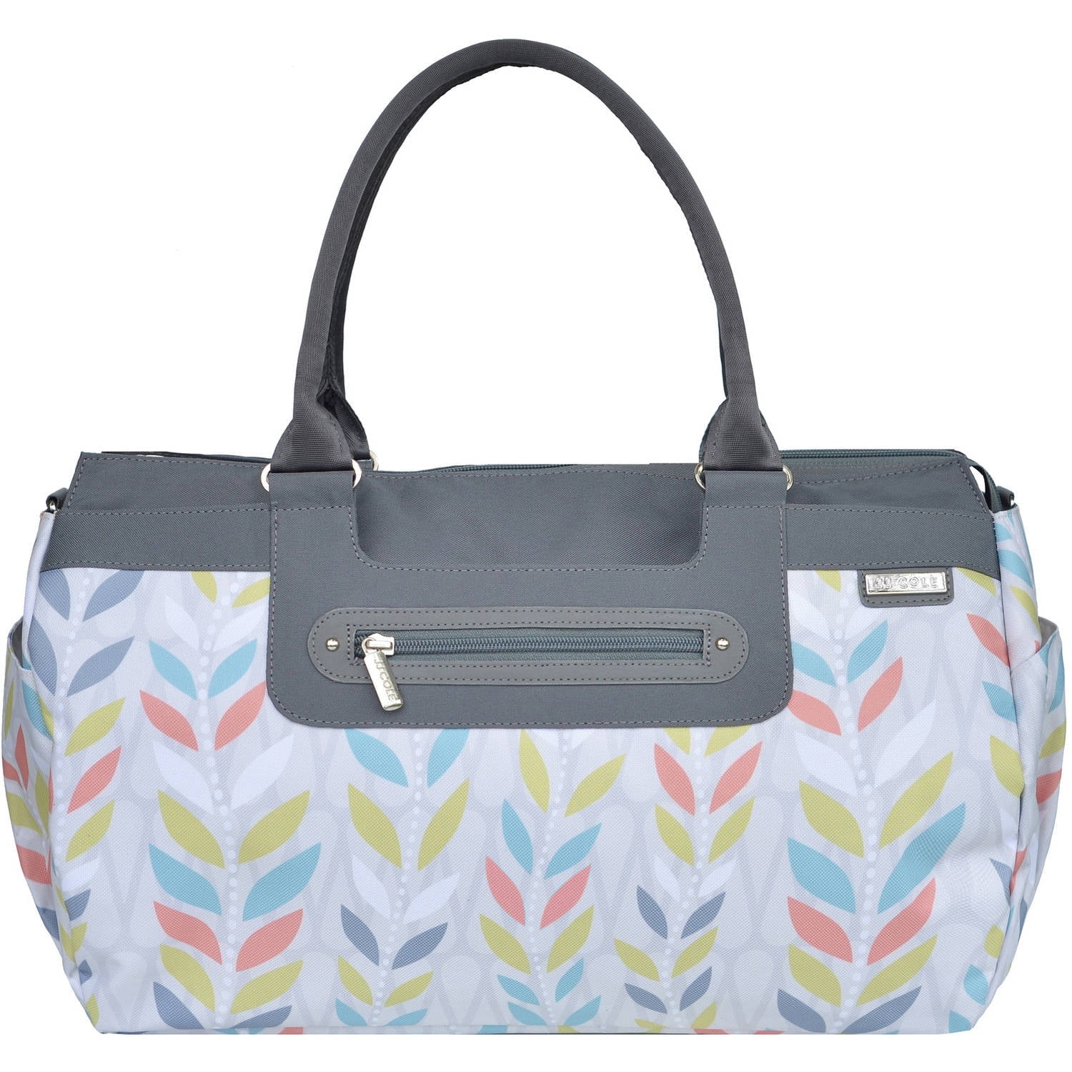 JJ Cole Parker Diaper Bag, Citrus Breeze with Changing Pad, Multicolor