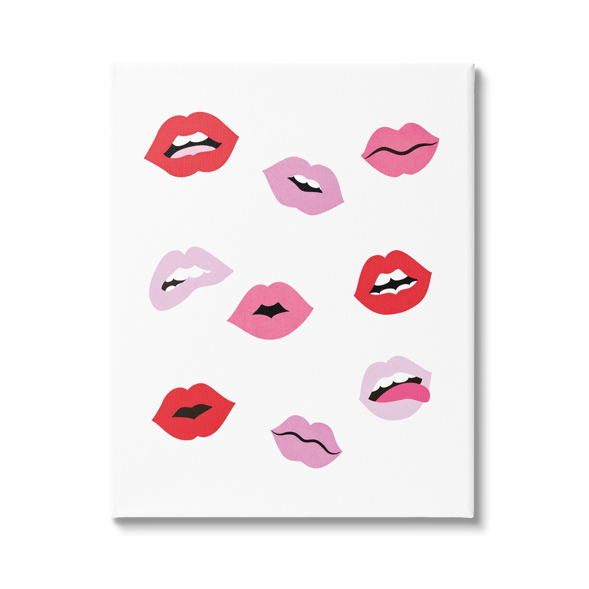 Stupell Industries Expressive Seductive Lips Red Lipstick Shades,16 x 20, Design by JJ Design House LLC