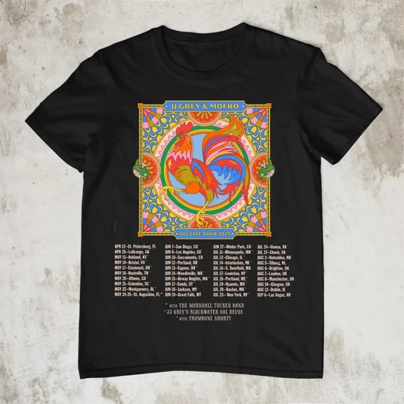 JJ Grey & Mofro Band Tour 2025 Gift For Fan Full Size T-shirt