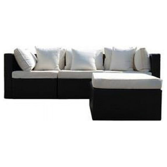 JJ International F8102 Hampton Wicker Sofa Set