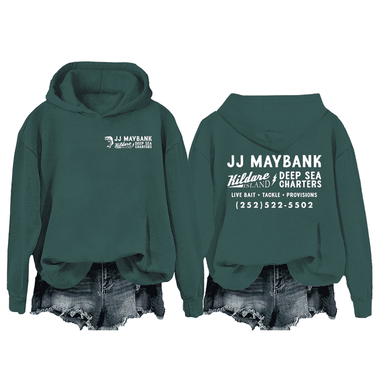 JJ Maybanks Fishing Charters OBX Hoodie, JJ Maybanks Fishing