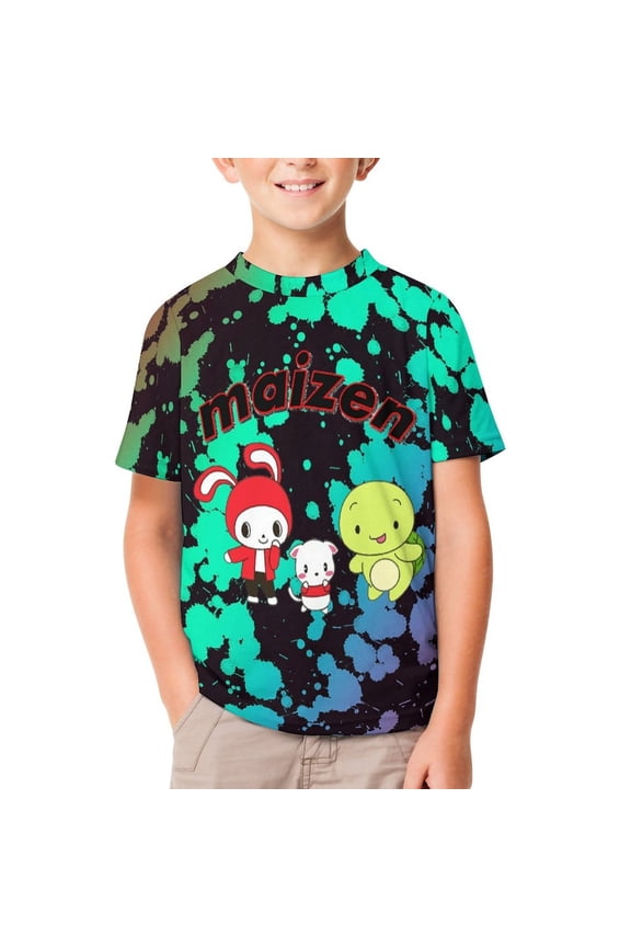 JJ Mikey Maizen Youth T-shirt Short Sleeve Cotton Shirts Graphic Tees Tops Teen