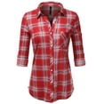 thumbnail image 1 of JJ Perfection Womens Long Sleeve Soft Button Down Shirt (Female Plus Size Available), 1 of 3