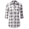thumbnail image 1 of JJ Perfection Womens Long Sleeve Soft Button Down Shirt (Female Plus Size Available), 1 of 3