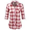 thumbnail image 1 of JJ Perfection Womens Long Sleeve Soft Button Down Shirt (Female Plus Size Available), 1 of 3