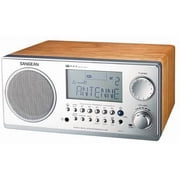 JJ Sangean WR-2 AM / FM-RBDS Wooden Cabinet Digital Tuning Radio Walnut