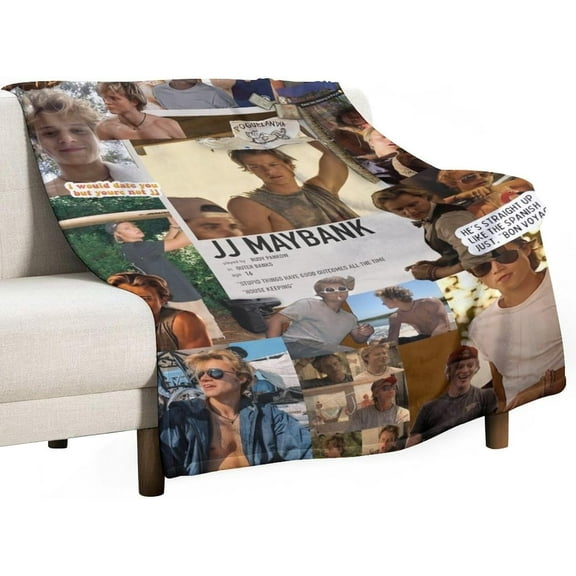 JJ Star Maybank Blanket Air Conditioning Blanket Super Soft Travel Outdoor Flannel Blanket Fashion Personalized Gift Office Sofa Blanket Merch.30 x40, Style