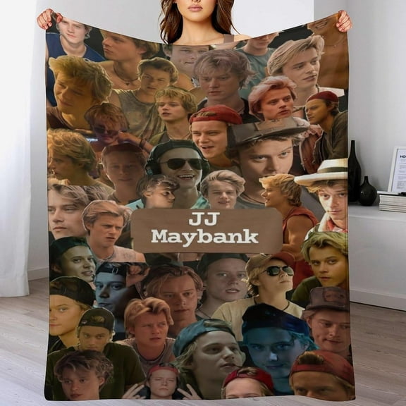 JJ Star Maybank Blanket Air Conditioning Blanket Super Soft Travel Outdoor Flannel Blanket Fashion Personalized Gift Office Sofa Blanket Merch.30 x40, Style