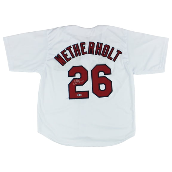 JJ Wetherholt Autographed/Signed St. Louis Custom White Baseball Jersey
