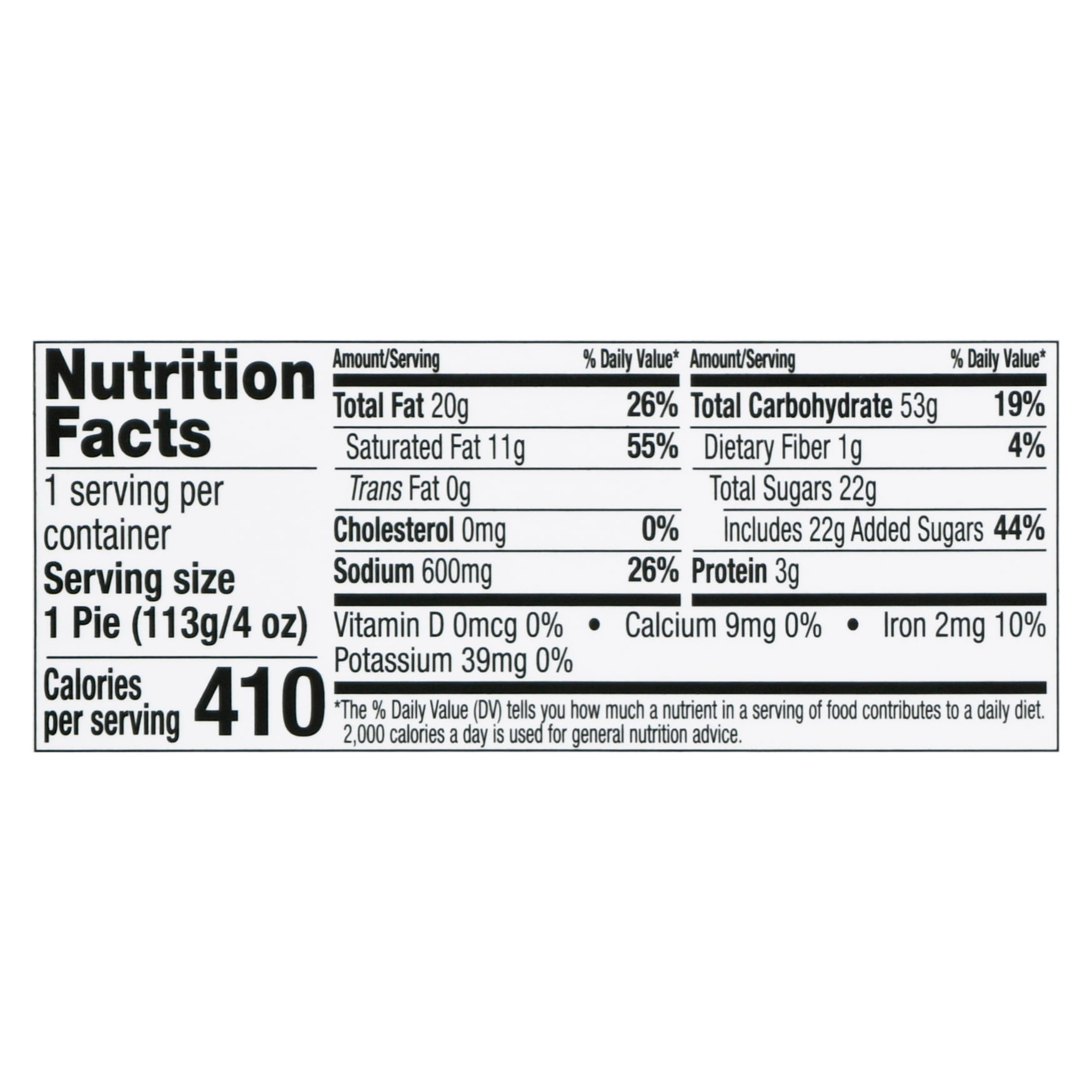 JJ's Bakery Lightly Glazed Snack Pies 4oz (Pack of 6) (Banana Cream