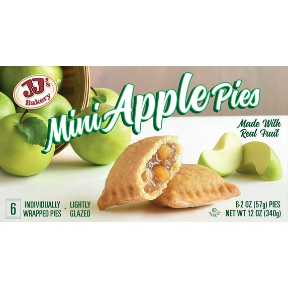 JJ's Bakery Mini Apple Pies, 12 oz, 6 Count
