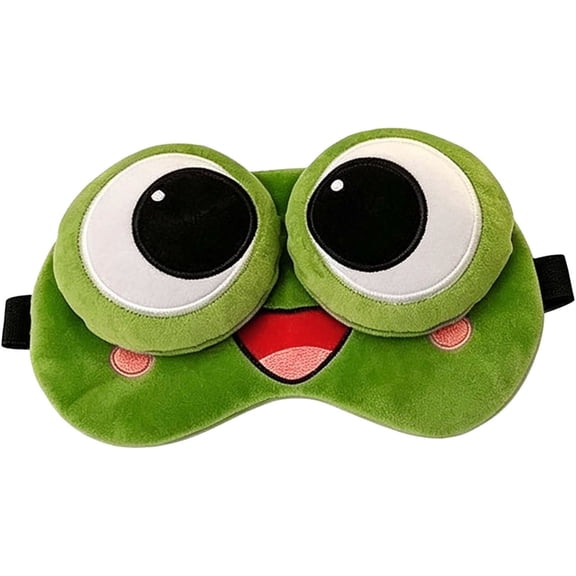 JJBV 3D Sleep Funny Cute Eye For Sleeping Soft Sleeping For Adults Travel Nap Night Light Blocking