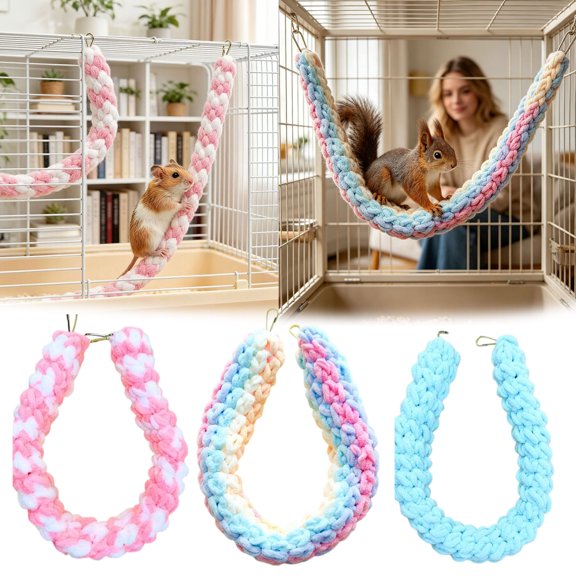 JJBV Flexible Climbing Rope For Small Animals Natural Fiber For Climbing And Exploring In Enclosures