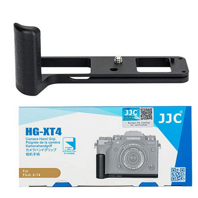 JJC HG-XT4 Metal Hand Grip L Bracket Holder for Fujifilm Fuji X-T4 Camera,  Arca Swiss Type Quick Release Plate, Replaces Fujifilm MHG-XT4 Handgrip 