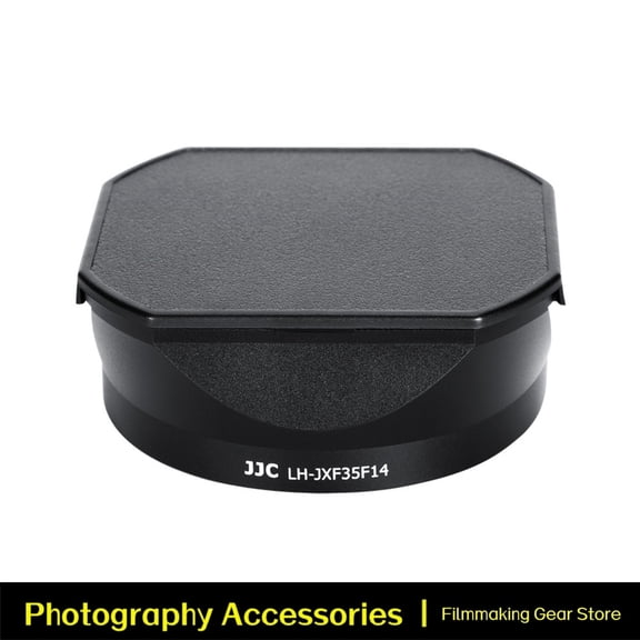 JJC Metal Square Lens Hood with a Hood Cap LH-JXF35F14 Lens Hood compatible with FUJIFIL XF 35mm f/1.4 R Lens